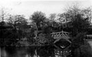 Lake and footbridge, Weston Park Lake and footbridge, Weston Park