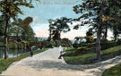 Lake and footbridge, Weston Park Lake and footbridge, Weston Park