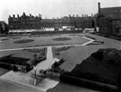 Peace Gardens, first named in 1938, Pinstone Street in background