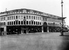 Brightside and Carbrook Co-operative Society Ltd., City Stores, view from Waingate along Exchange Street (where bus is), post 1936 as another three floors have been added