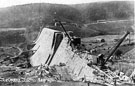 Construction of Derwent Dam wall, Derwent and Ladybower reservoirs