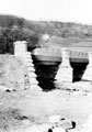 Ewden Valley Waterworks under construction, More Hall Reservoir, road diversion bridge at head of reservoir