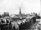 View: s11486 Elevated view of Fargate, Sheffield Cathedral in background