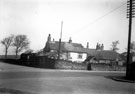 View: s11574 Cottages which were also used to hold Methodist meetings, Manchester Road, junction of Stephen Hill, Crosspool