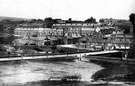 General view of Malin Bridge area. Rivelin Valley Road and Bridge in foreground, Stannington Road, Malin Bridge and Malin Bridge Corn Mill, centre. Holme Lane, right. Loxley Road in background, left