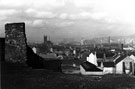 Elevated view of Neepsend looking towards St. Philip's Church, Neepsend Gas Works and Cornish Works on the far right