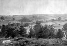 General view from Fulwood Churchyard, showing Ringinglow on the opposite hills