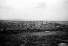 View from Wincobank Hill looking north westerly towards Shiregreen, showing flower Estate under construction and the brickfield chimney