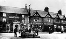 Woodhouse Market Cross, Market Square. Royal Hotel, No. 10 Market Square, and Cross Street in background