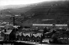 Stocksbridge from Nanny Hill, Scotch Row in foreground, Wood Willows (now 356 to 378 Manchester Road), in background