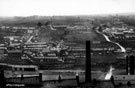 Stocksbridge from Hunshelf, Hole House Lane on right, chimney belongs to Pot House Works of William Brooke