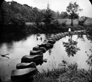Stepping stones across River Don at Wortley