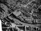 Aerial View - Rutland Road, Neepsend Lane, Neepsend Bridge over the River Don, Picture Theatre (left of picture) and Rutland and Regent Steel Works