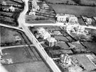 Aerial view - Dore including Drury Lane, left, Church Lane, centre and Furniss Avenue, right