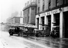 View: s12463 Fire engines leaving Central fire station, No. 50 Division Street