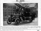 View: s12468 Sheffield Fire Brigade's motor escape Reg. No. W 1000, purchased 1907 at West Bar Green Fire Station