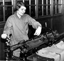 Workshops for the Blind - Knitting machine operated by a blind worker, Sharrow Lane