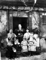 Mrs Sarah Ann Bingham and staff (Ellen Gillott on back row) of her beerhouse, No. 13 Bower Street