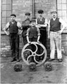 Pattern Shop workers at Vickers Sons and Maxim, River Don Works. Tom Bond on extreme left Pattern Shop workers at Vickers Sons and Maxim, River Don Works. Tom Bond on extreme left