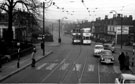 Abbeydale Road, Woodseats Road on right, Trams No. 222 and 502