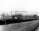 View from Albert Terrace Road of the construction of Kelvin Flats