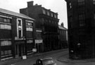 Tudor Way, formerly Arundel Street, from junction of Surrey Street, Surrey House, former School of Art and Design and No 71, Talbot Hotel, prior to demolition