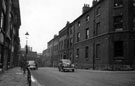 Arundel Street from the junction of Surrey Street, looking towards Norfolk Street, No. 126 on corner