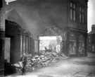 Demolition of Nos. 870-872, Attercliffe Common and Brightside and Carbrook Co-op, Kirkbridge Road with a Black Cat Cigarette Vending Machine extreme left of picture 	