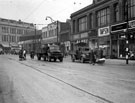 Traffic on Attercliffe Road showing John Banners's, Shortridge Street, Burgess Co., Littlewoods Stores etc. Traffic on Attercliffe Road showing John Banners's, Shortridge Street, Burgess Co., Littlewoods Stores etc.