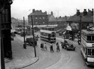 Elevated view of Attercliffe Road at the junctions of Staniforth Road and Kimberley Street with properties including Henry Wigfall and Son and H. Boldock Elevated view of Attercliffe Road at the junctions of Staniforth Road and Kimberley Street with properties including Henry Wigfall and Son and H. Boldock