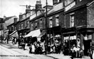 Barber Road corner of Burns Road, Crookesmoor, No. 32 (corner), drapers, No. 34 Stationers and No. 36 Fruiterer