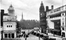 View: s13269 Barker's Pool towards Town Hall Square, Cinema House on left, The Regent on right probably 1927-1930