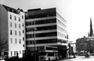 View: s13315 Barkers Pool showing (left) the rear of the Grand Hotel and (centre) New Oxford House, offices