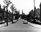 Barleywood Road showing (right) Nos. 2 - 6 Bingley Brothers, monumental masons and (centre) entrance to Tinsley Park Cemetery in background Barleywood Road showing (right) Nos. 2 - 6 Bingley Brothers, monumental masons and (centre) entrance to Tinsley Park Cemetery in background