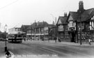 Barnsley Road, Sheffield Lane Top Terminus, showing properties including No. 822 Pheasant Inn