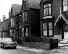 Barton Road, Heeley. Semi detached houses on left known as Fern Villas