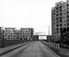 Bernard Street and Hyde Park Flats (note new bridge), Park