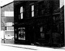 Beverley Street looking towards Mrs. J. Saunders' corner shop, Leeds Road, Attercliffe