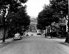 Binfield Road looking towards Chesterfield Road, Meersbrook Bank School on left