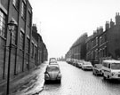 Bland Street looking from Adsett Street to Carlisle Road showing (left) English Steel Corporation Chemical Laboratories (left)