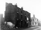 Boston Street at junction of Cemetery Road and Napier Street, No. 54a Cemetery Road, A. Denton, grocers. Court No. 1 at rear of houses