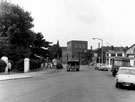 Bradfield Road looking towards Hawksley Avenue, Hillsborough, Eagle Garage (Sheffield) Ltd., Motor Garage, Generating Station and Post Office Automatic Telephone Exchange (Owlerton Branch) on right