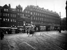View: s13691 High Street from Market Place, Nos. 44 - 64 John Walsh Ltd., Nos. 66, 68 and 70 Bodega Buildings including Bodega Co. Ltd., wine and spirit merchants