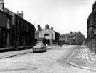 Bramber Street, looking towards Andover Street, Burngreave with Andover Street St. Catherine's R. C. School extreme right, taken from the junction of Montfort Street