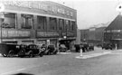 Hallamshire Tyre and Motor Co. Ltd., tyre manufacturers, Nos. 2  - 4 Broad Lane looking towards Tenter Street and the Tramway and Omnibus Depot