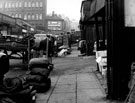 Broad Street, Sheaf Market and Gas Offices and Showrooms, left, Castlefolds Market, right, looking towards Dixon Lane and Norfolk Arms