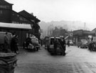 Broad Street looking towards Park, Sheaf Market, right, Castlefolds Market, left