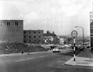 General view of Broad Lane from Mappin Street looking towards Wheeldon Street and Red Hill