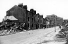 Demolition of buildings on Broomhall Street showing Viners Ltd., electro plate manufacturers in distance