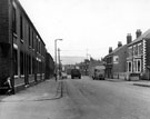 Broughton Lane from Campbell Road (left) looking towards Attercliffe Common, showing No. 49 Bird in Hand public house (right)
